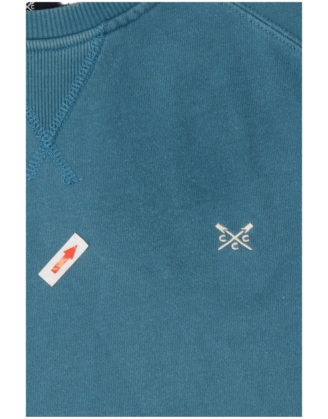 Crew Clothing Bluza damska Sweter UK 14 Średni niebieski, bawełniany