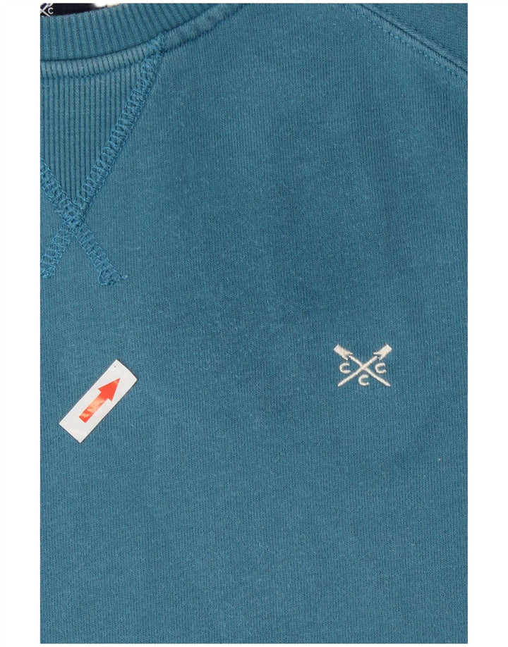 Crew Clothing Bluza damska Sweter UK 14 Średni niebieski, bawełniany