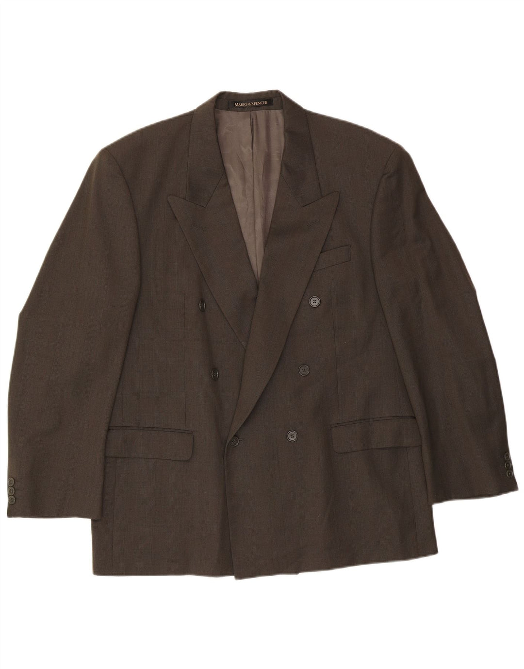 Marks & Spencer Męska marynarka dwurzędowa UK 44 XL w zieloną kratkę