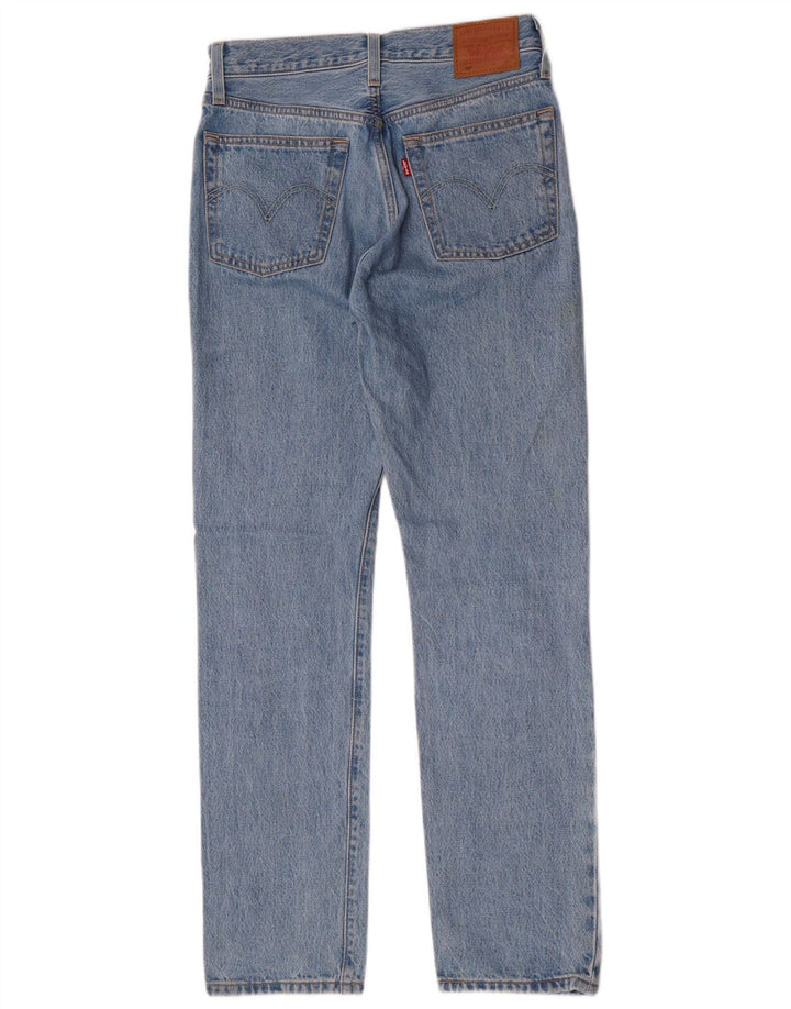 Damskie jeansy Levi's 501 Straight W25 L30 Niebieskie bawełniane