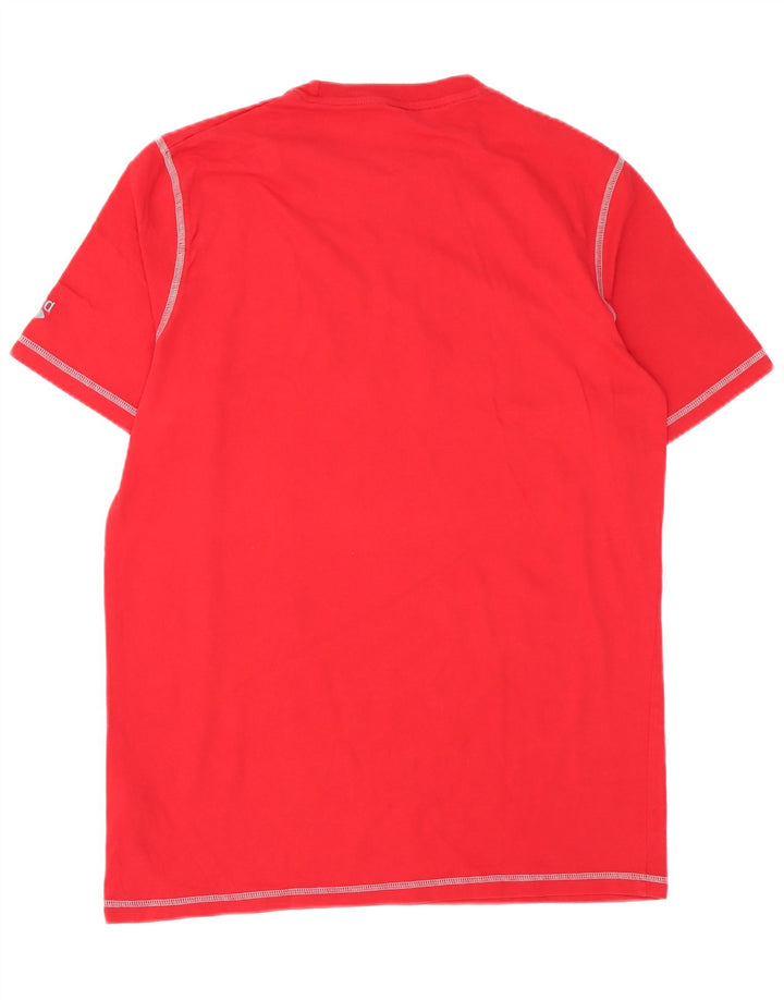 Męski T-shirt z grafiką Arena, duży, czerwony, bawełniany