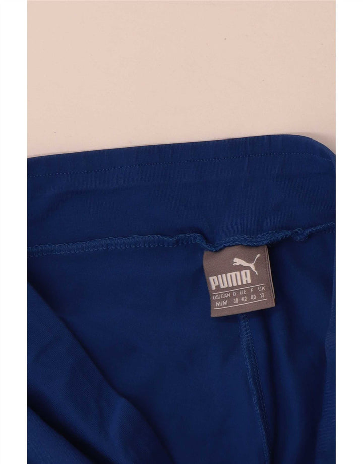 Damskie legginsy Puma Graphic UK 12 Średni Niebieski