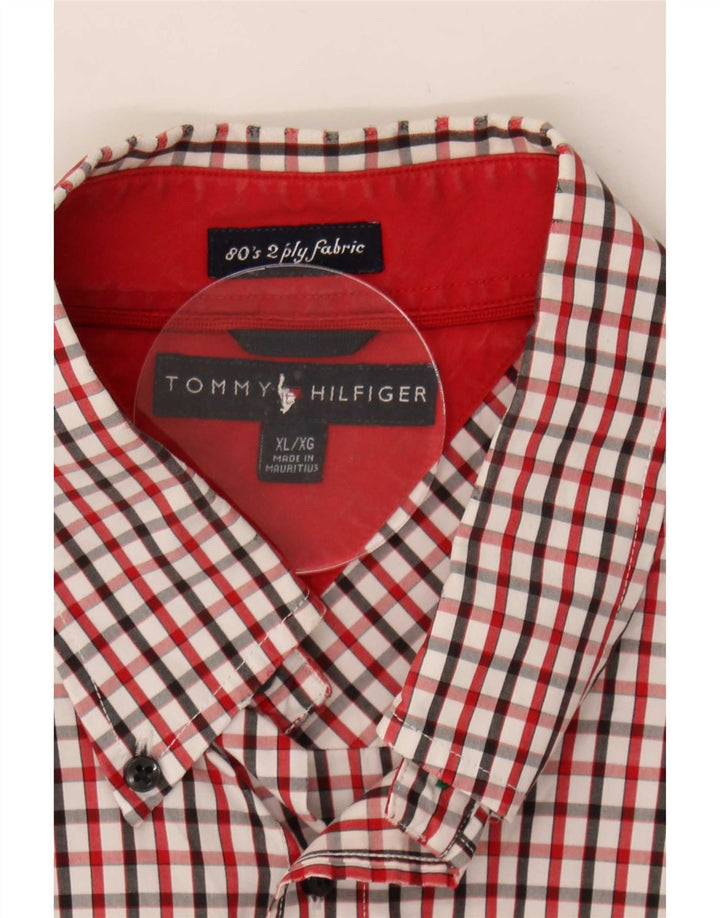 Koszula męska Tommy Hilfiger XL w czerwoną kratkę