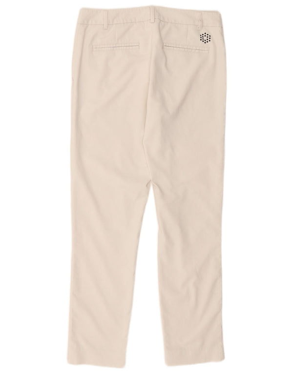 Puma Womens Slim Chino Trousers UK 10 Small W32 L28 White Polyester