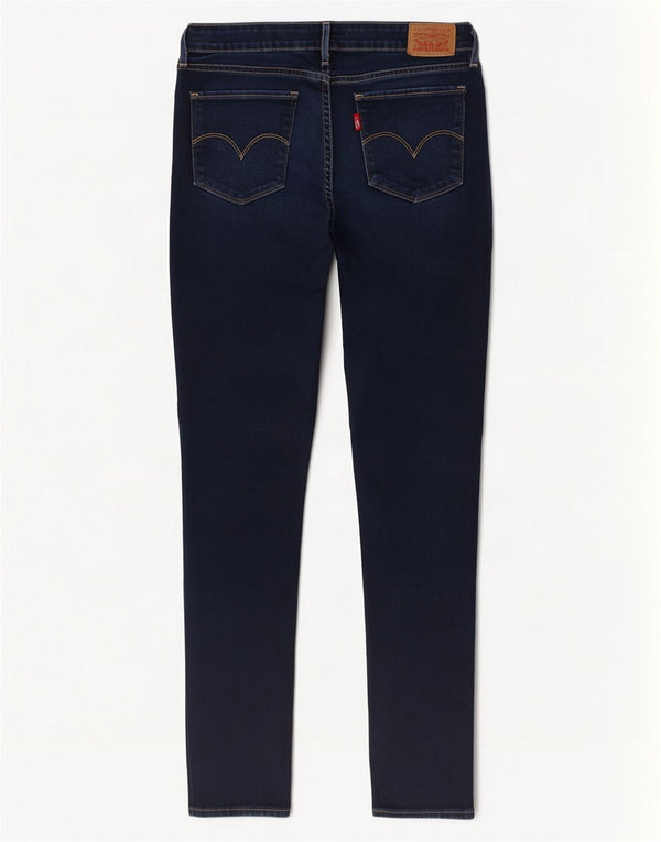 Damskie jeansy Levi's 711 Skinny W29 L30 Granatowa bawełna