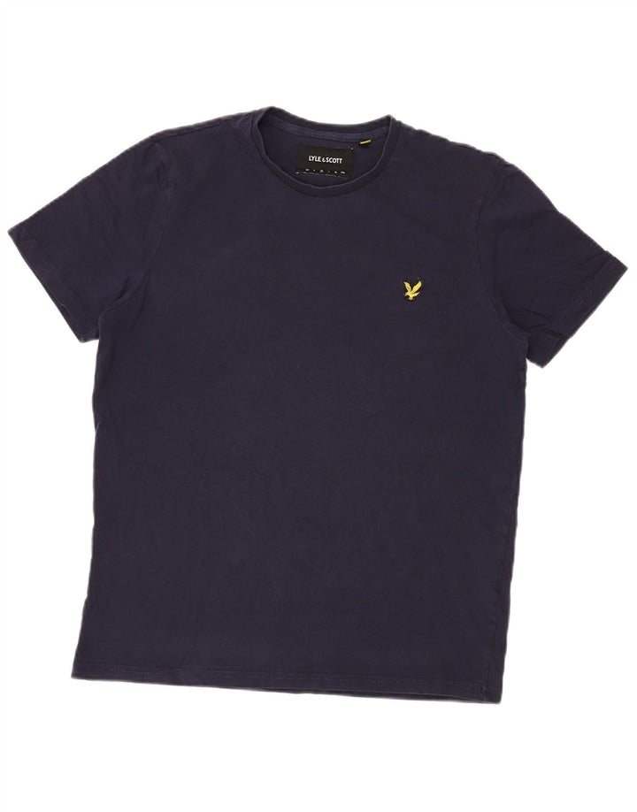 T-shirt męski Lyle & Scott, średni, granatowy, bawełniany