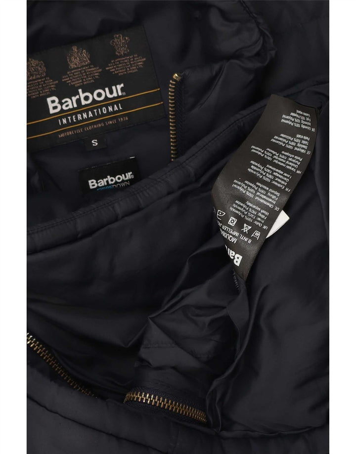 Męska ocieplana kurtka Barbour UK 36, mała, granatowa, poliestrowa