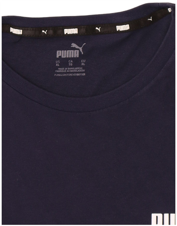 Męska koszulka z grafiką Puma XL, granatowa