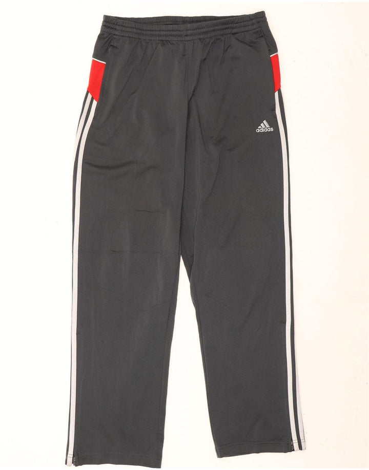 Męskie spodnie dresowe Adidas UK 40/42 Średni szary, kolorowy poliester