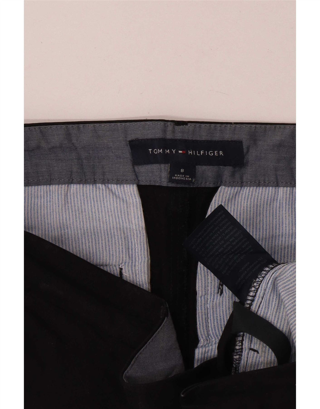Damskie spodenki Chino Tommy Hilfiger US 8 Medium W32, czarna bawełna