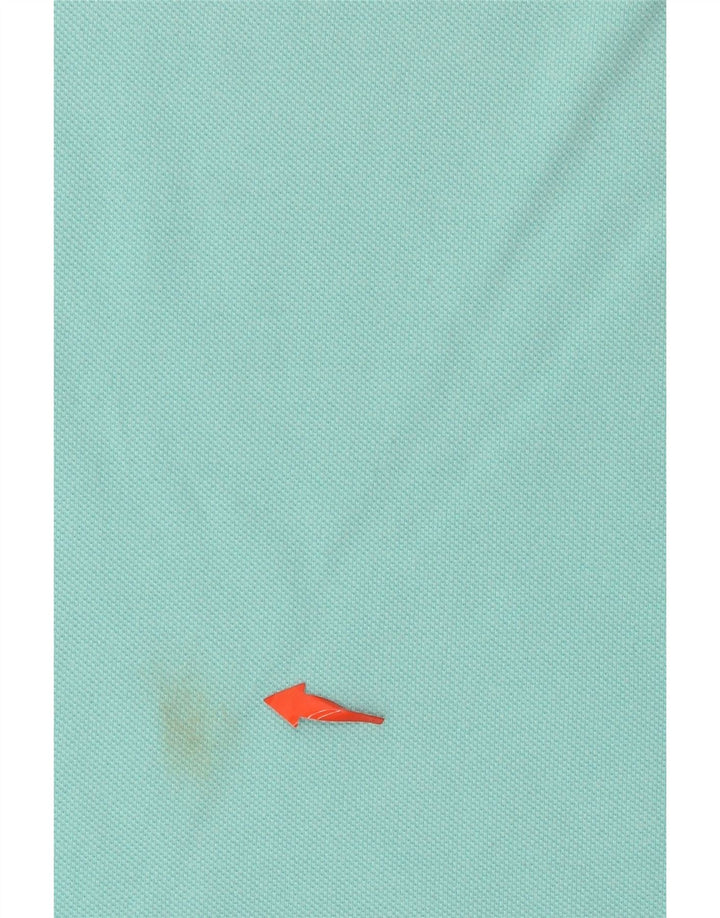 CREW CLOTHING Męska koszulka polo w kolorze średniego turkusu, bawełniana