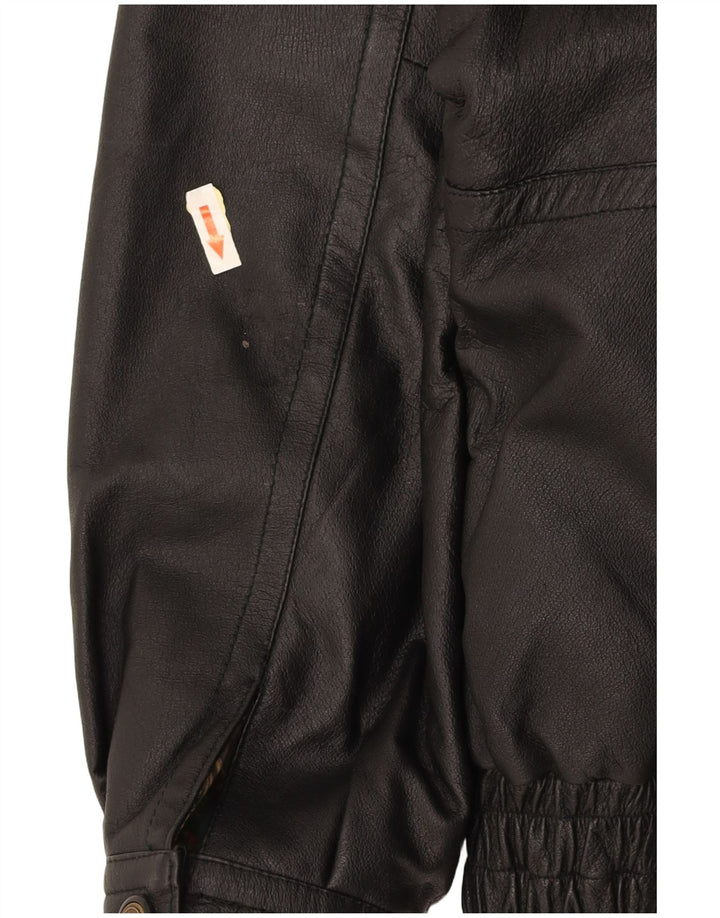 CANDA Męska kurtka skórzana UK 44 2XL Czarna skóra