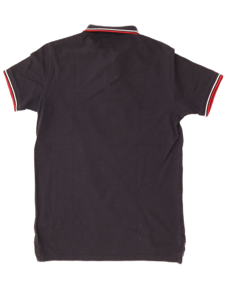 Męska koszulka polo Superdry o regularnym kroju, mała, granatowa, bawełniana
