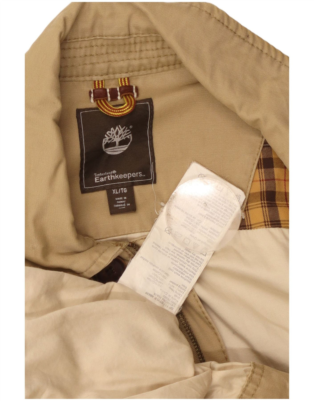 Kurtka męska Timberland Earthkeepers UK 42 XL, beżowa, bawełniana