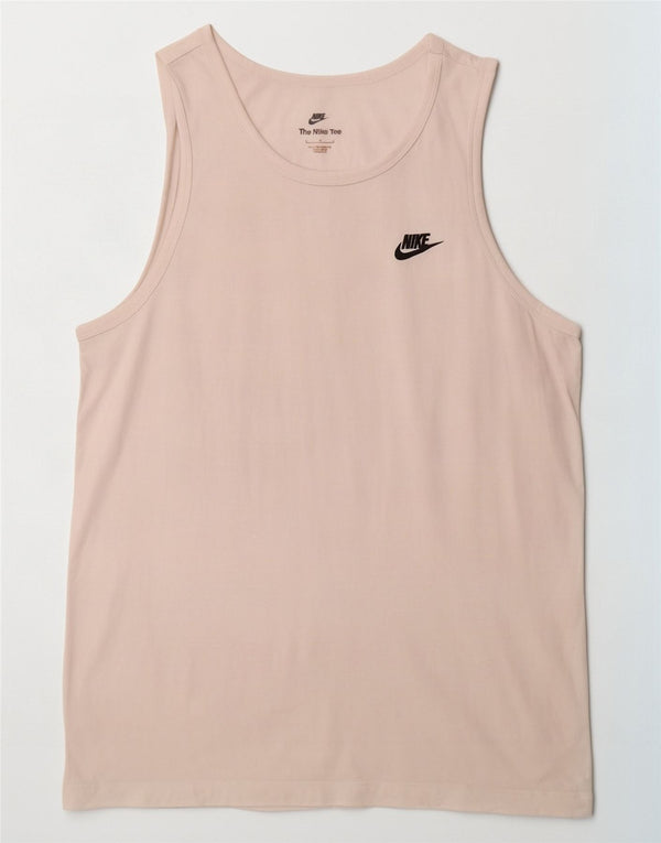 Męska kamizelka Nike, duża, biała, bawełniana