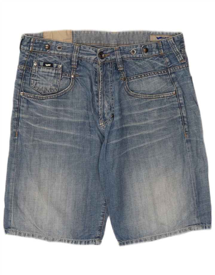 Męskie spodenki jeansowe Gas W34, duże, niebieskie, bawełniane