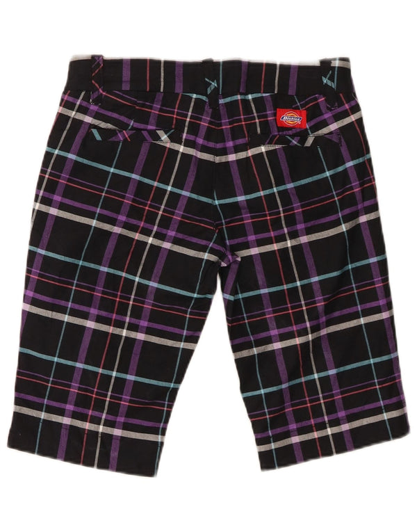 Damskie spodenki Chino Dickies Bermudy US 3 XS W28 Czarna bawełniana krata