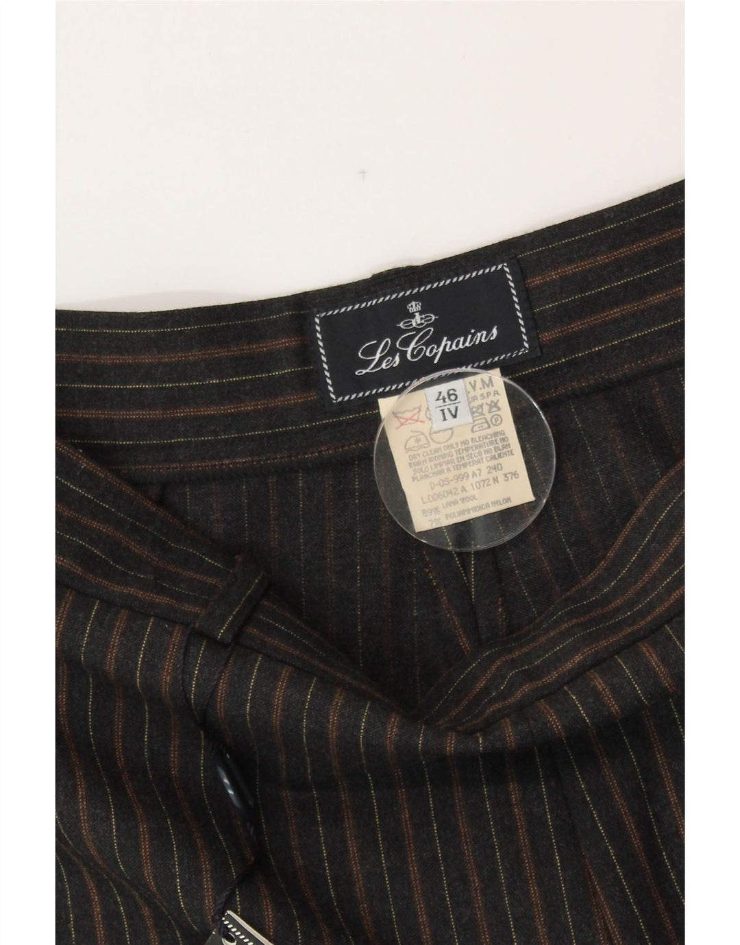 Damskie spodnie codzienne z wysokim stanem LES COPAINS IT 46 Large W30 L33 Black