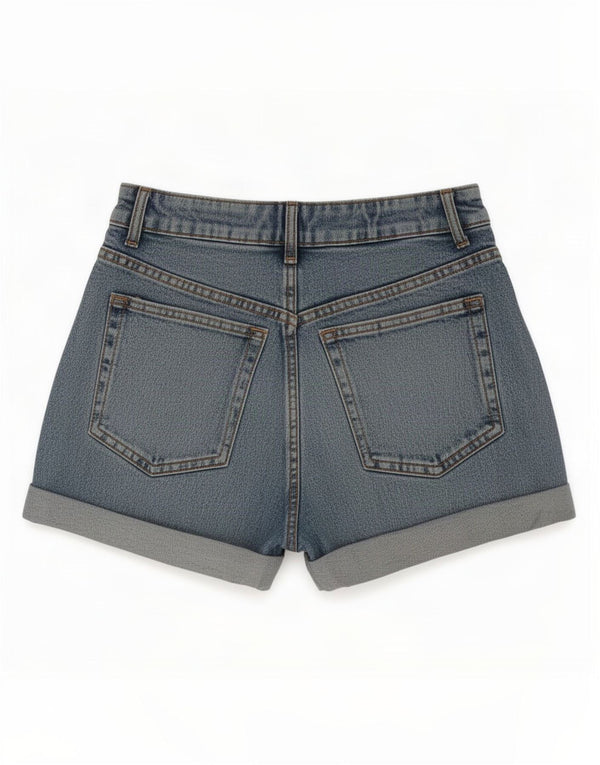 Zara Womens Denim Shorts EU 36 XS W26 Blue Cotton