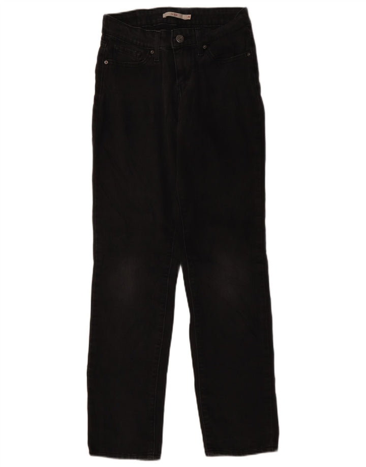 Damskie jeansy Levi's 712 Slim W26 L29 Czarna bawełna