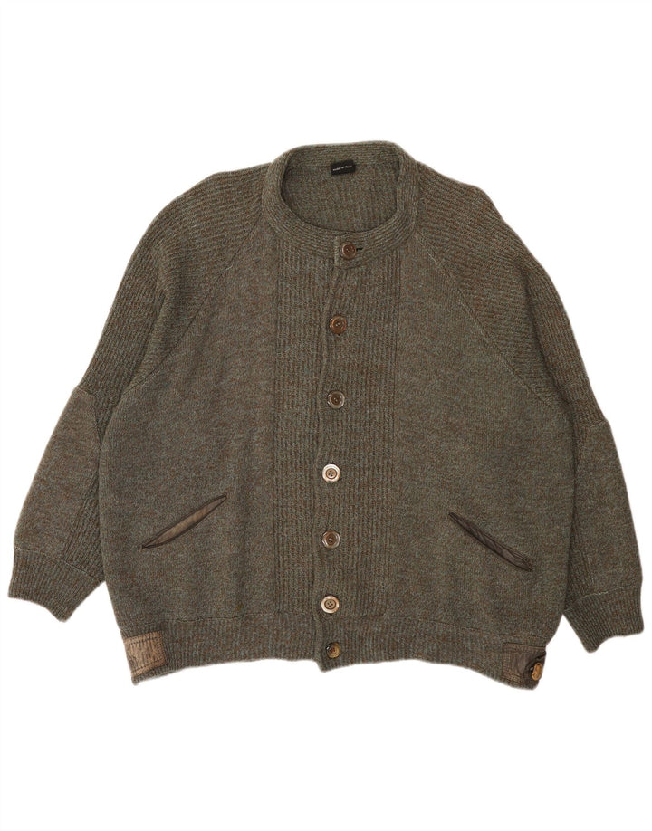 Vintage męski sweter kardigan 2XL khaki