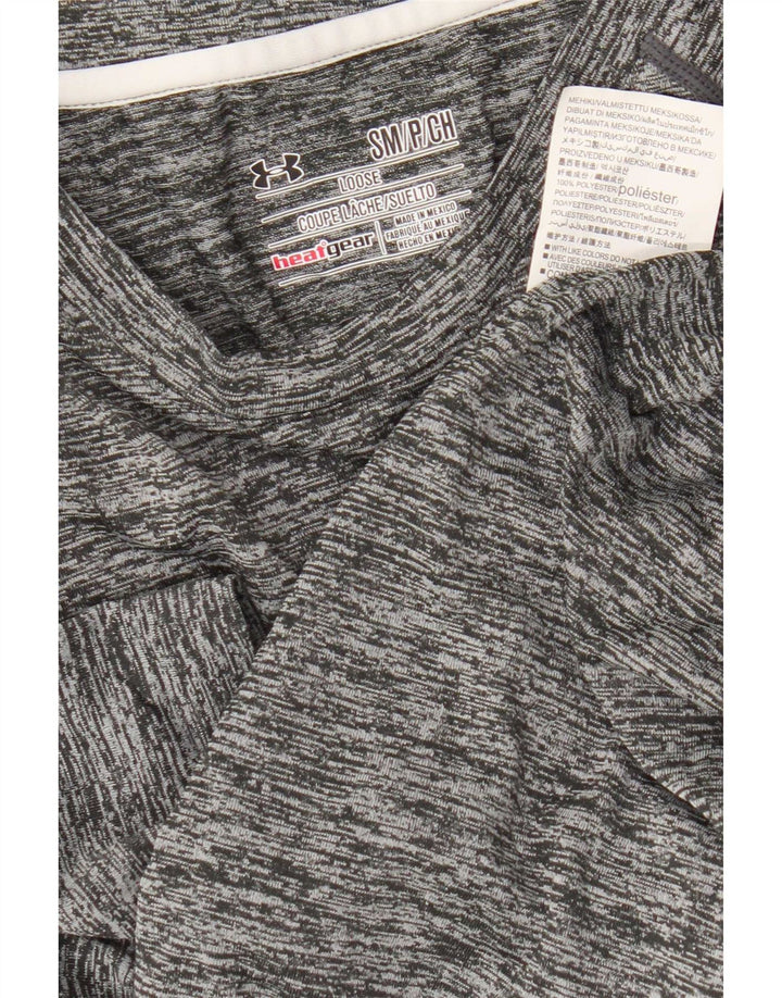 Męski t-shirt Under Armour Heat Gear, mały, szary, nakrapiany poliester