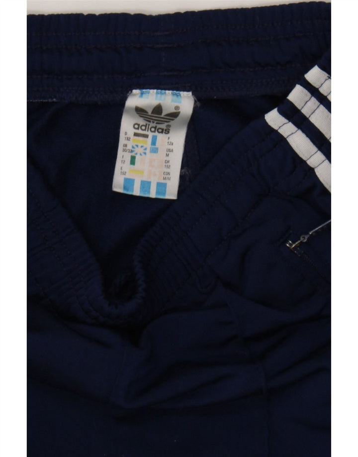 ADIDAS Boys Tracksuit Trousers 11-12 Years  Navy Blue Polyester Vintage Adidas and Second-Hand Adidas from Messina Hembry 