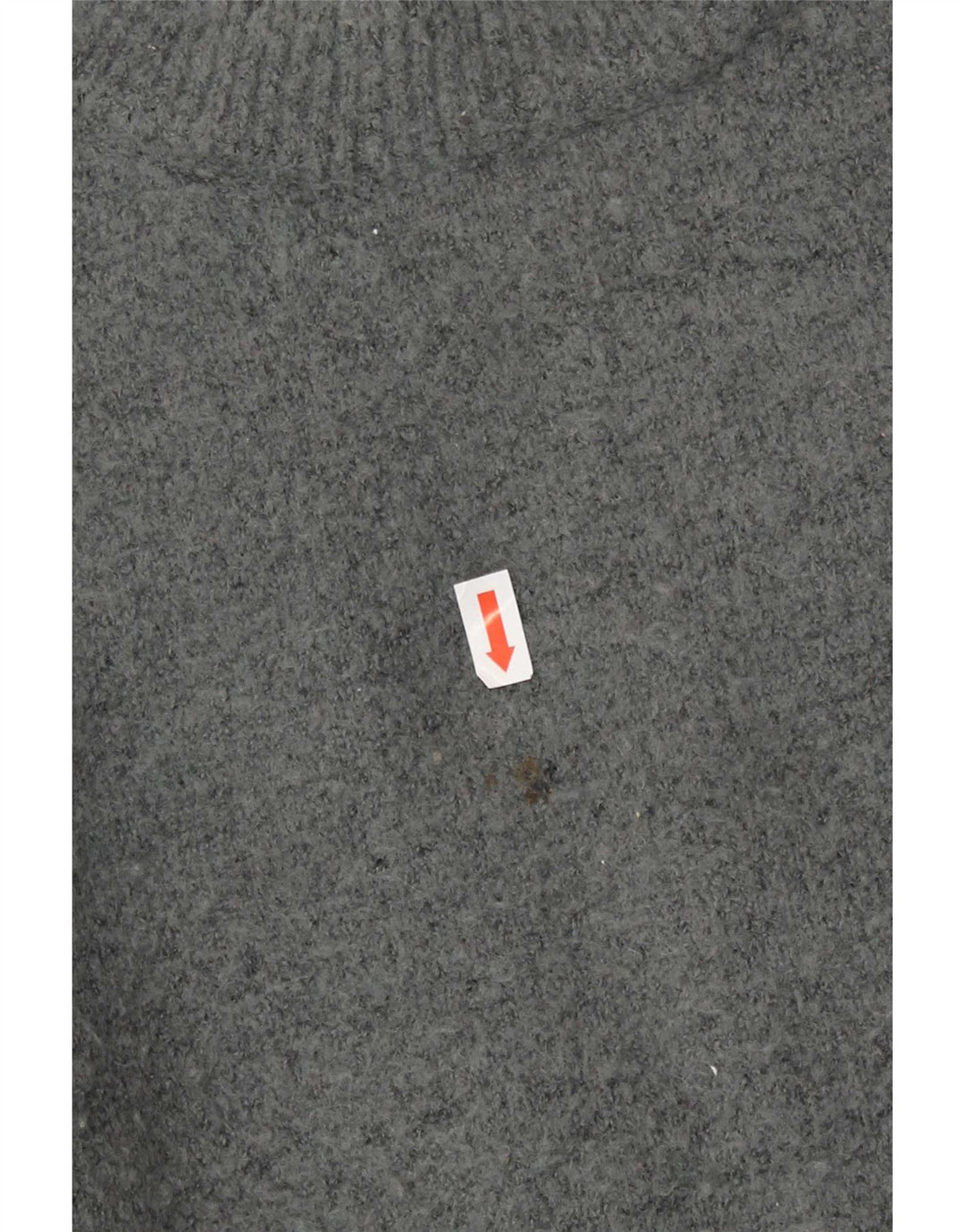 Damski sweter oversize z wycięciem pod szyją Zara UK 14 Średni szary akryl
