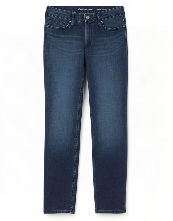 Damskie jeansy Calvin Klein Ultimate Skinny US 12 Large W30 L30 Granatowe