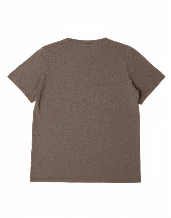 Chłopięcy T-shirt z grafiką o sportowym kroju NIKE, rozmiar 12-13 lat, duży, szary, bawełniany