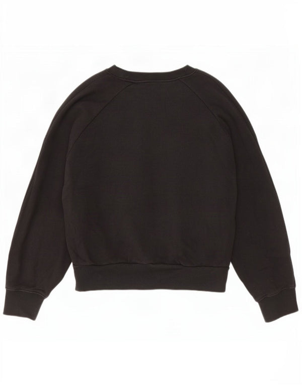 Damska bluza oversize Adidas Jumper UK 8/10 Mała czarna bawełna