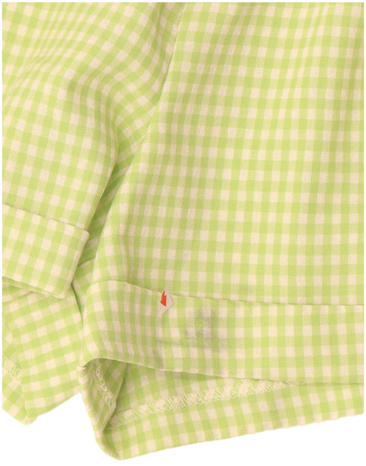 Damskie spodenki chino z wysokim stanem PIMKIE IT 44 Medium W26 Green Gingham