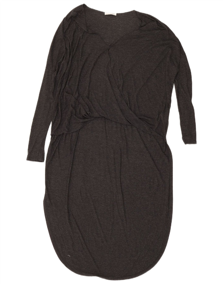 Damska oversize'owa sukienka sweterkowa Zara UK 10 Small, szara wiskoza