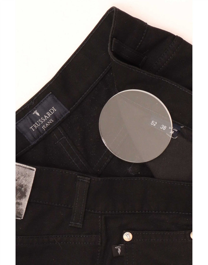 Męskie proste dżinsy Trussardi W36 L29 czarne
