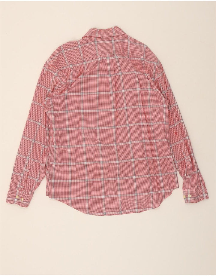 TOMMY HILFIGER Mens Shirt XL Red Check Cotton Vintage Tommy Hilfiger and Second-Hand Tommy Hilfiger from Messina Hembry 