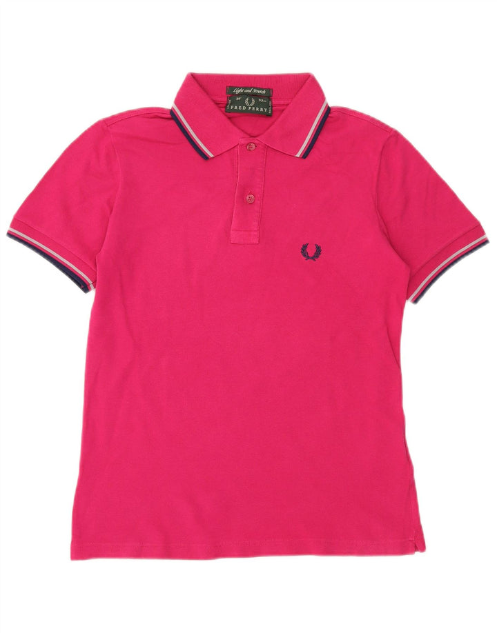 Męska koszulka polo Fred Perry, mała, różowa, bawełniana