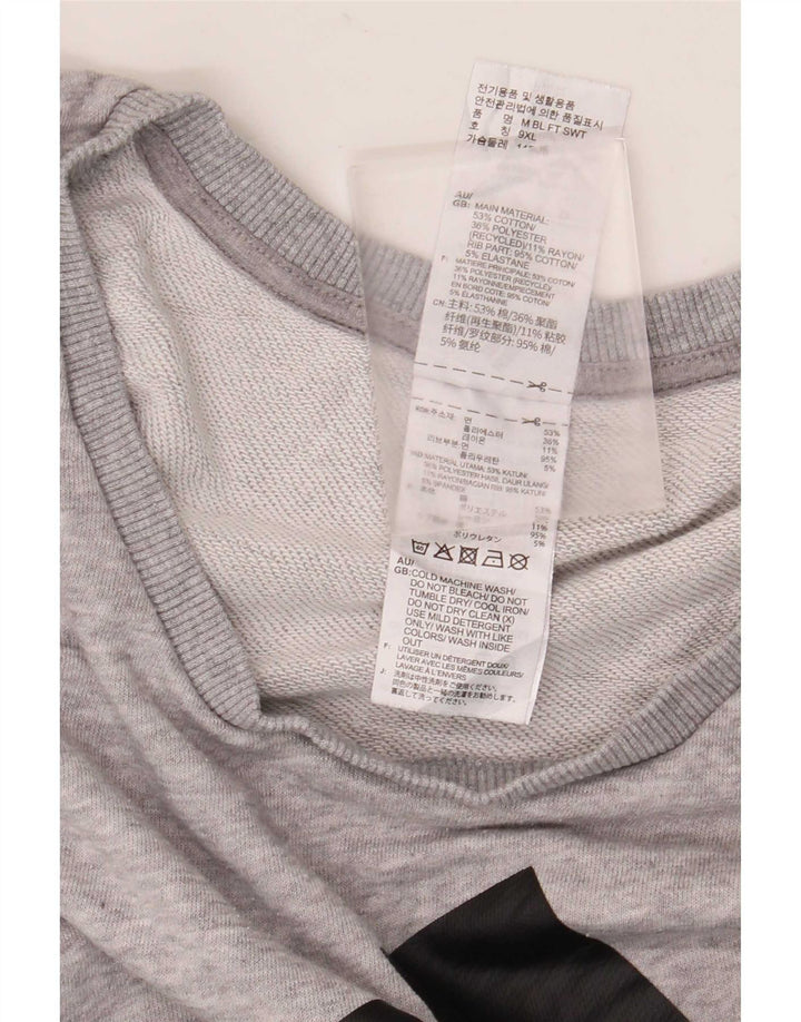 Męska bluza Adidas Graphic Jumper 3XL Szara, nakrapiana bawełna