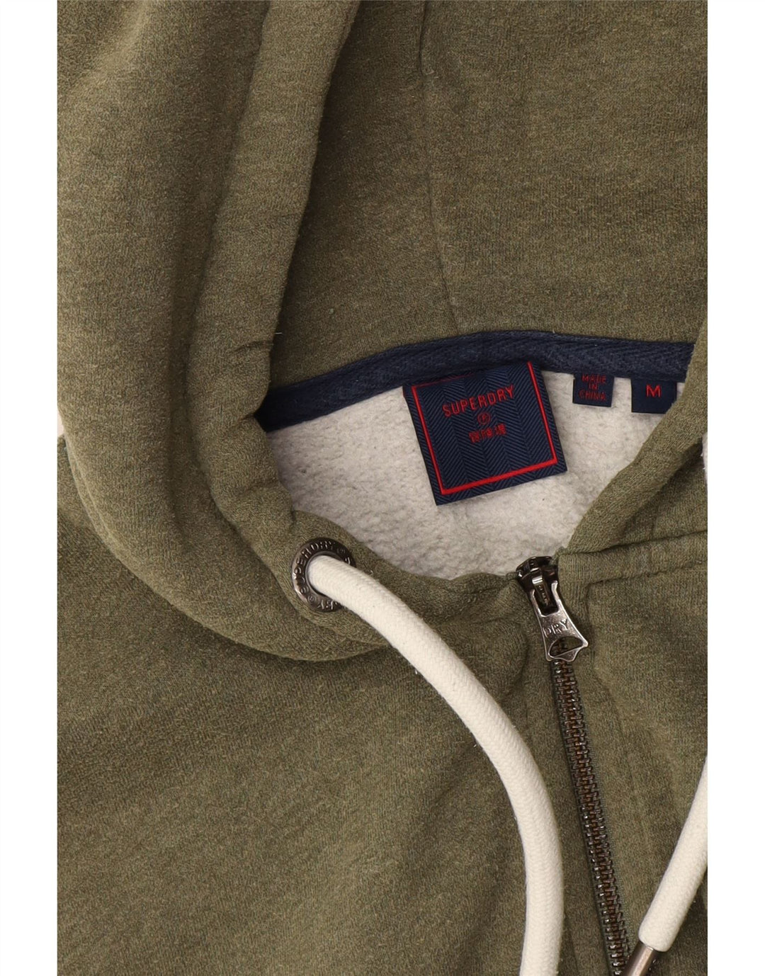 Damski sweter z kapturem Superdry Graphic, UK 14, średni zielony