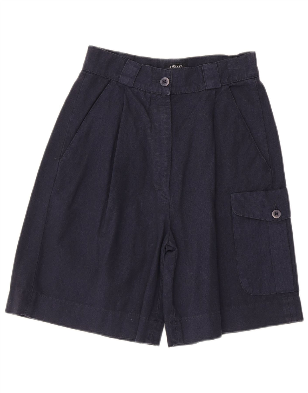 Granatowe damskie spodenki cargo z wysokim stanem IT 40 Small W24 granatowe