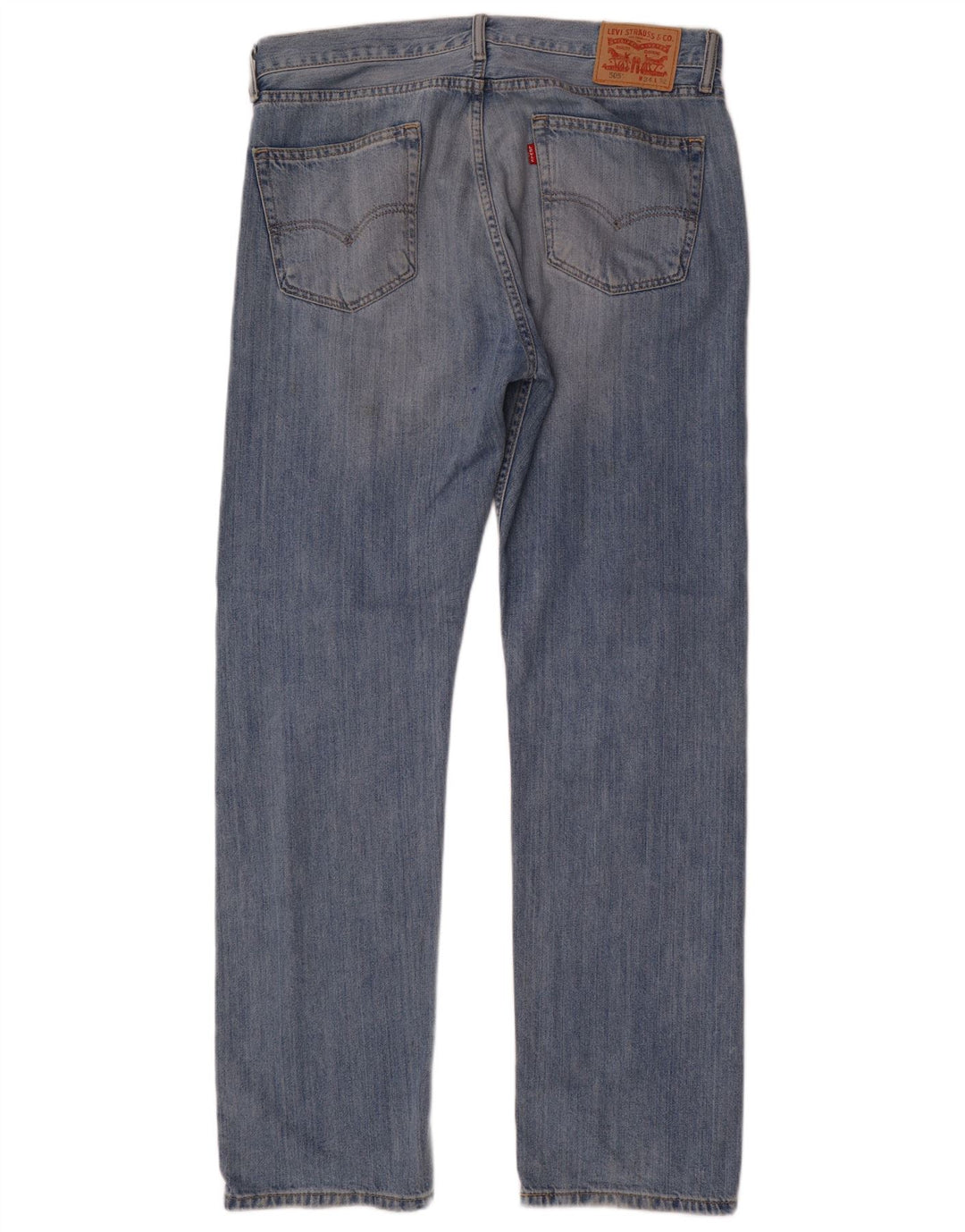 Męskie jeansy Levi's 505 Straight W34 L32 Niebieskie bawełniane