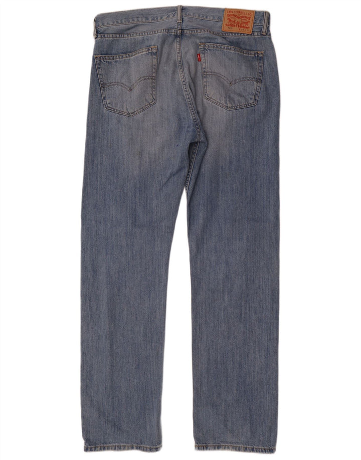 Męskie jeansy Levi's 505 Straight W34 L32 Niebieskie bawełniane