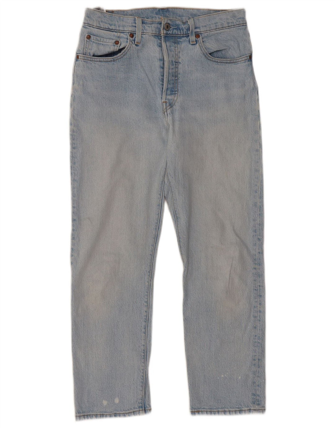 Damskie jeansy Levi's 501 Straight W28 L26 Niebieskie bawełniane