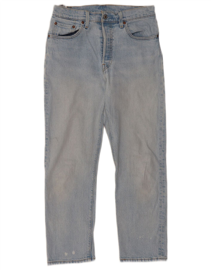 Damskie jeansy Levi's 501 Straight W28 L26 Niebieskie bawełniane