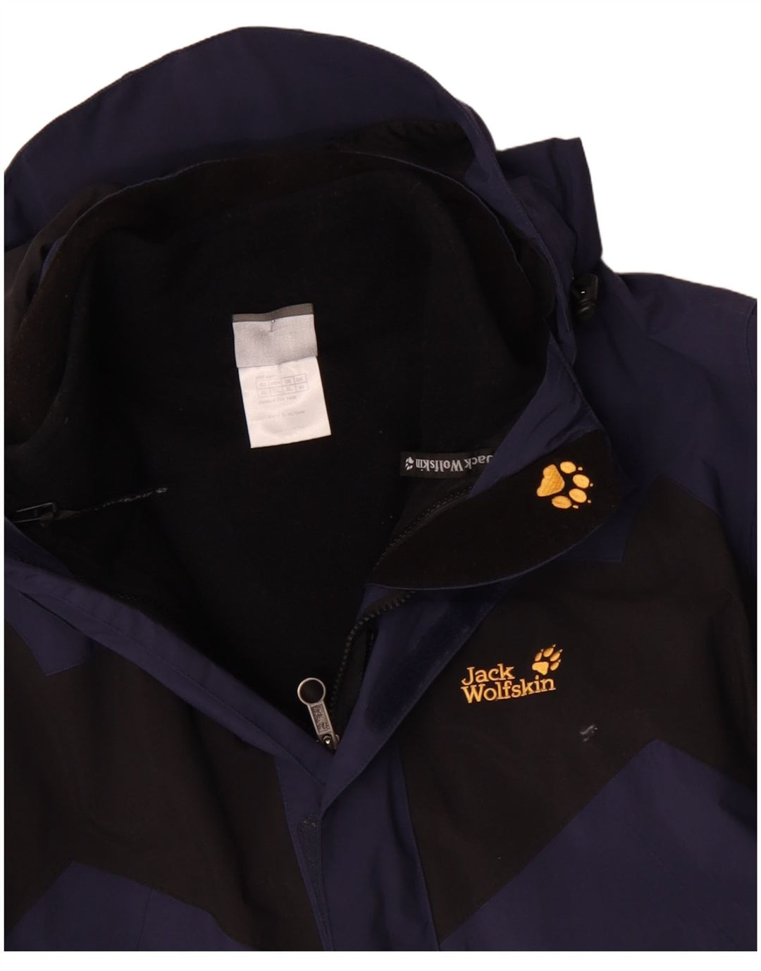 Męska kurtka wiatrówka z kapturem JACK WOLFSKIN UK 44 2XL w kolorze niebieskim