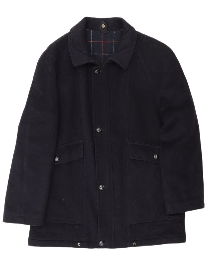 Dolomitowy płaszcz męski IT 48 Średni granatowy wełniany