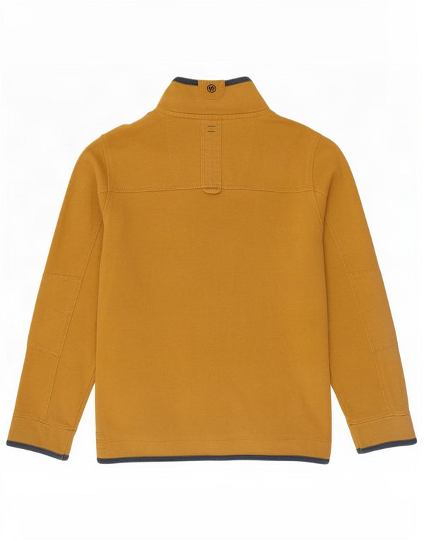 Męska bluza z zamkiem błyskawicznym Fat Face The Airlie, 2XL, żółta bawełna