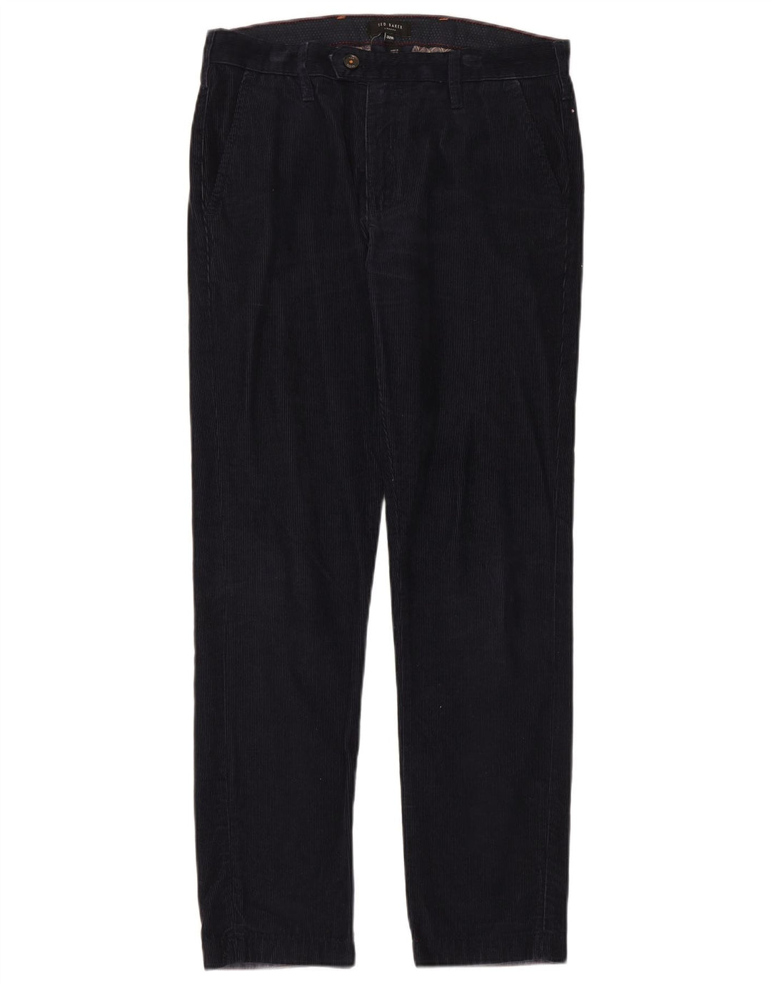 Damskie spodnie sztruksowe Ted Baker W32 L31 Granatowe