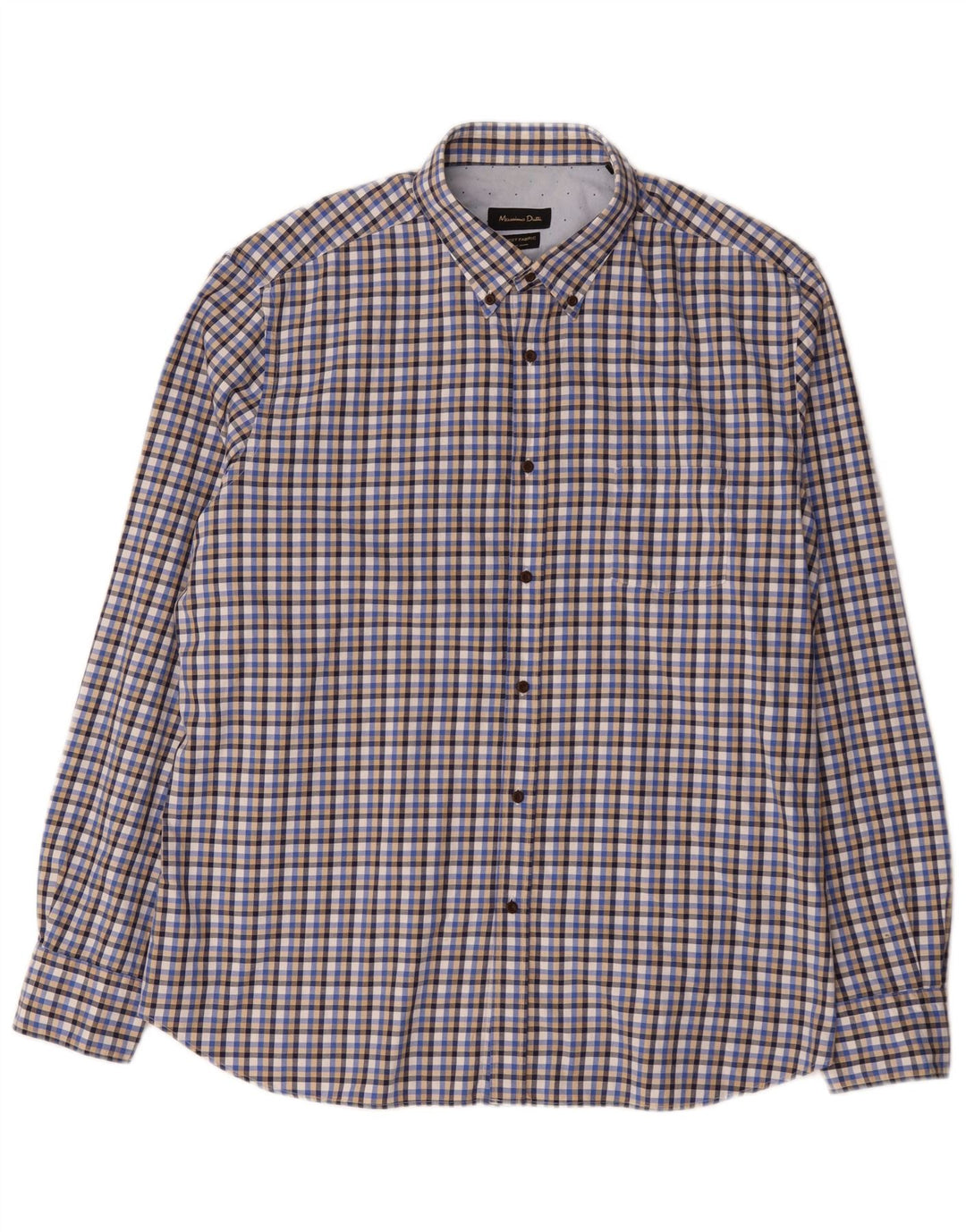 Koszula męska Massimo Dutti 2XL w niebieską kratkę