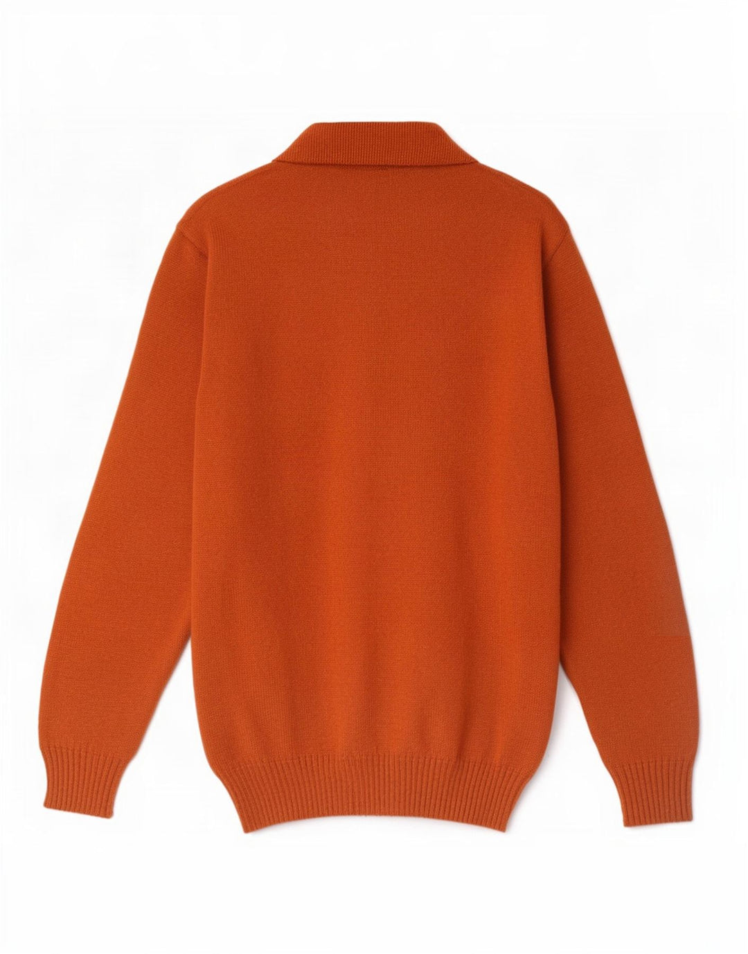 Vintage męski sweter polo IT 50 w średnie brązowe paski