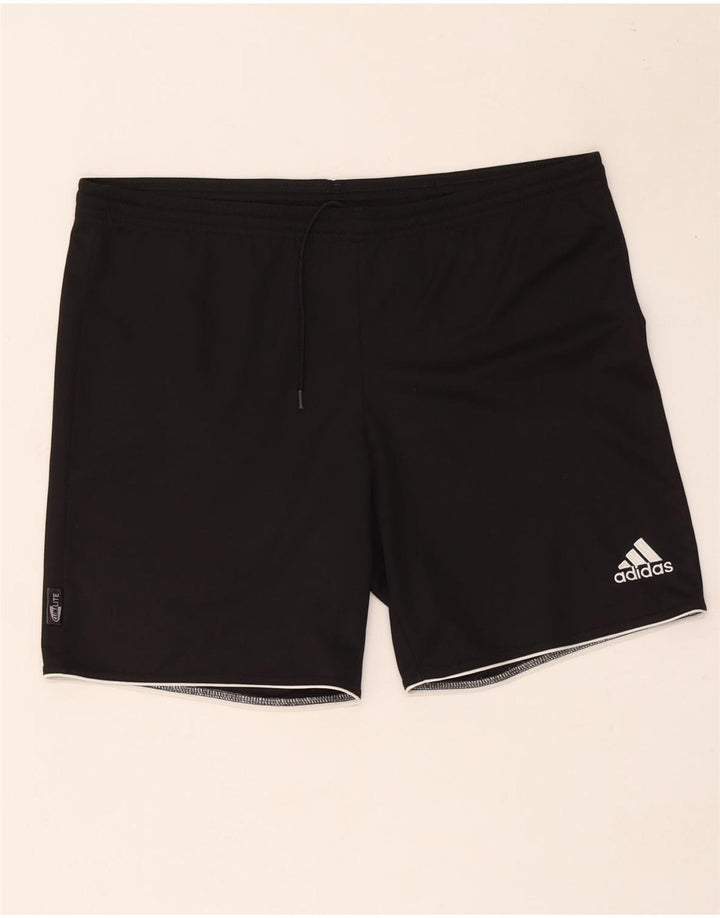 Męskie spodenki sportowe Adidas Climalite, średni czarny poliester